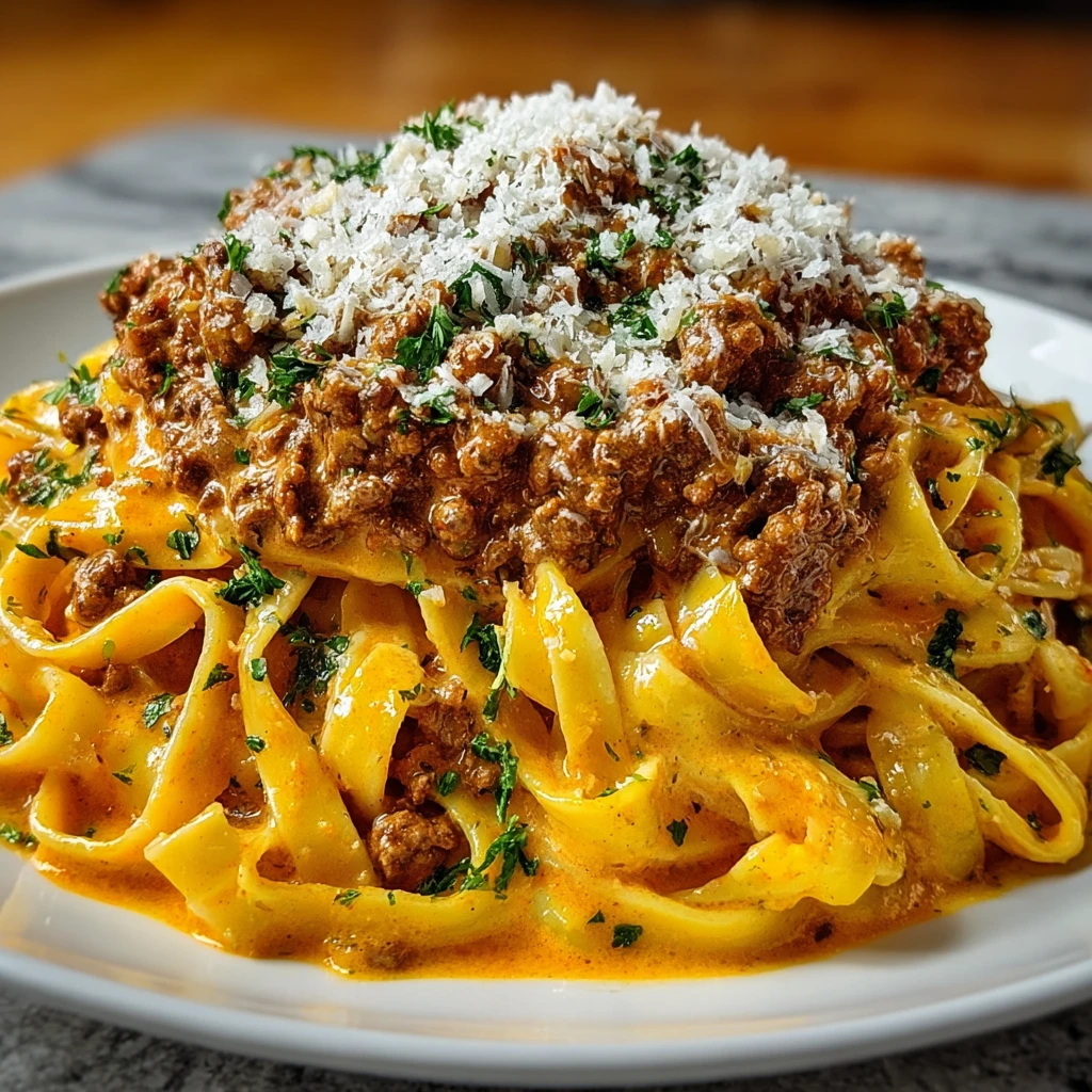 Cheesy Beef Alfredo Fettuccine Amazing 7step Comfort Pasta