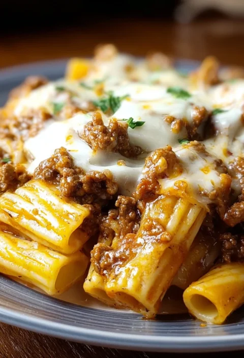 Cheesy Beef Rigatoni Bake Steps Cozy Dinners