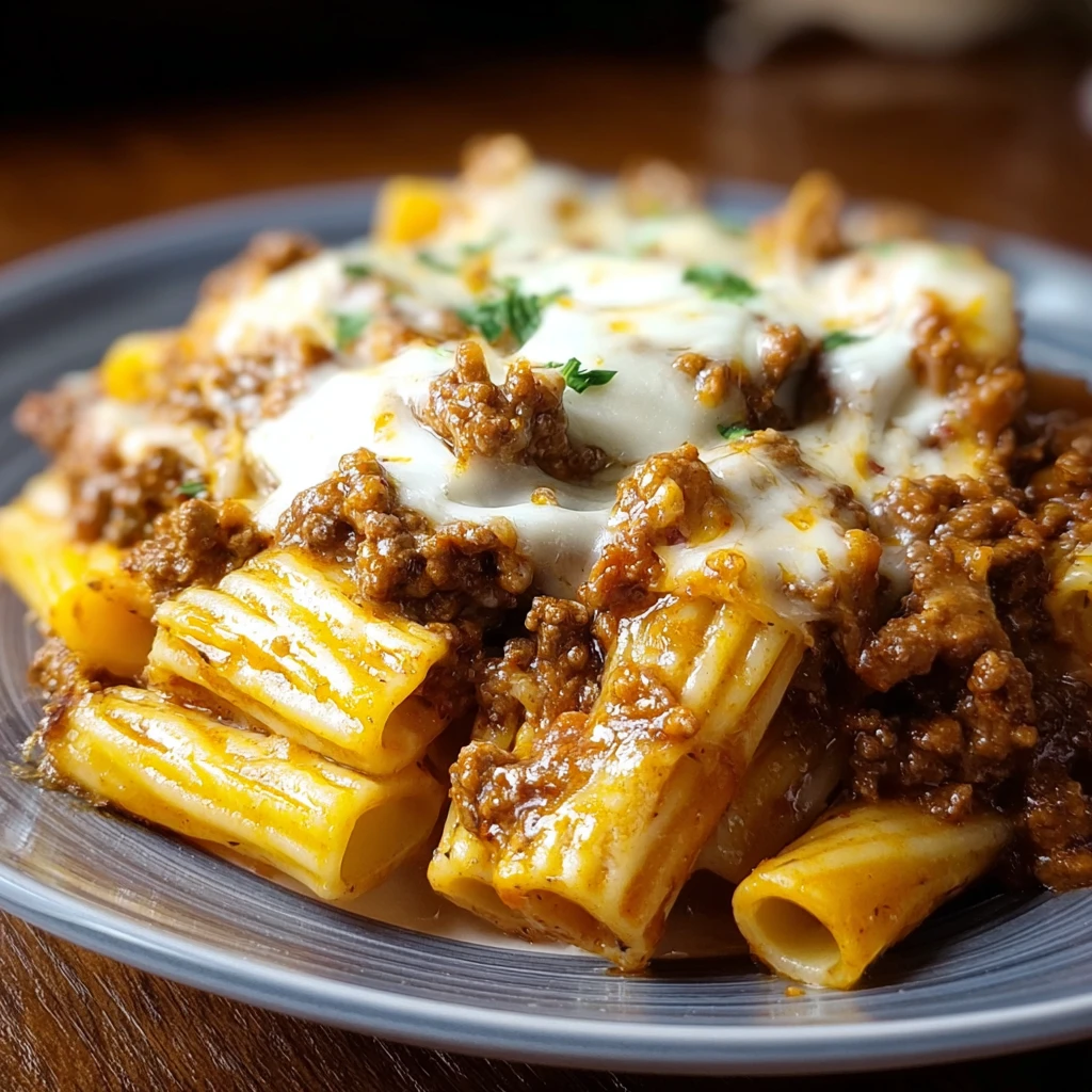 Cheesy Beef Rigatoni Bake: 10 Simple Steps for Cozy Dinners