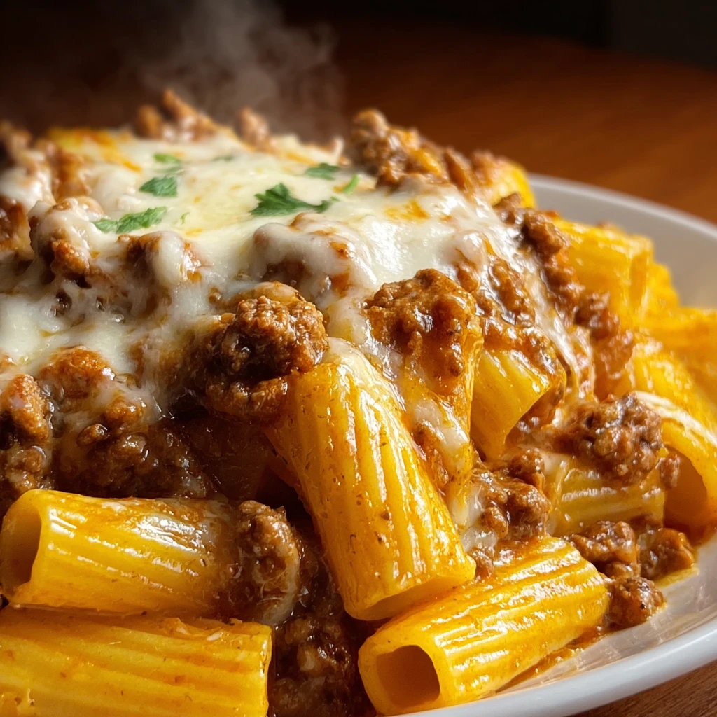 Cheesy Beef Rigatoni Bake Steps Cozy Dinners
