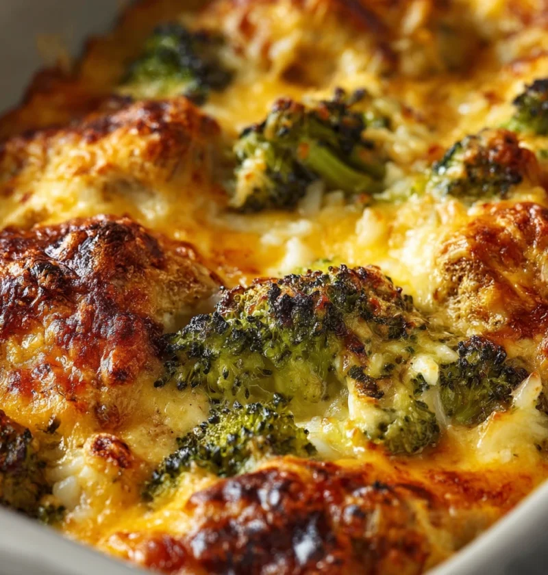 Cheesy Chicken Broccoli Casserole Rice