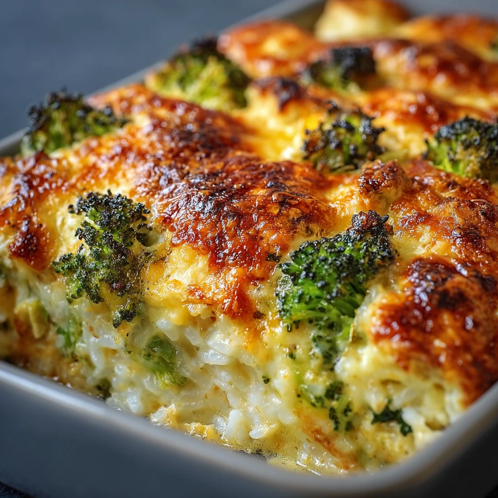Cheesy Chicken Broccoli Casserole Rice
