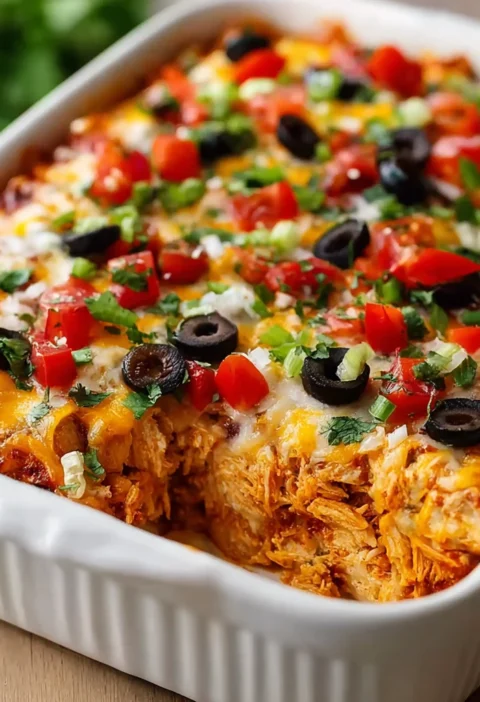 Chicken Burrito Casserole