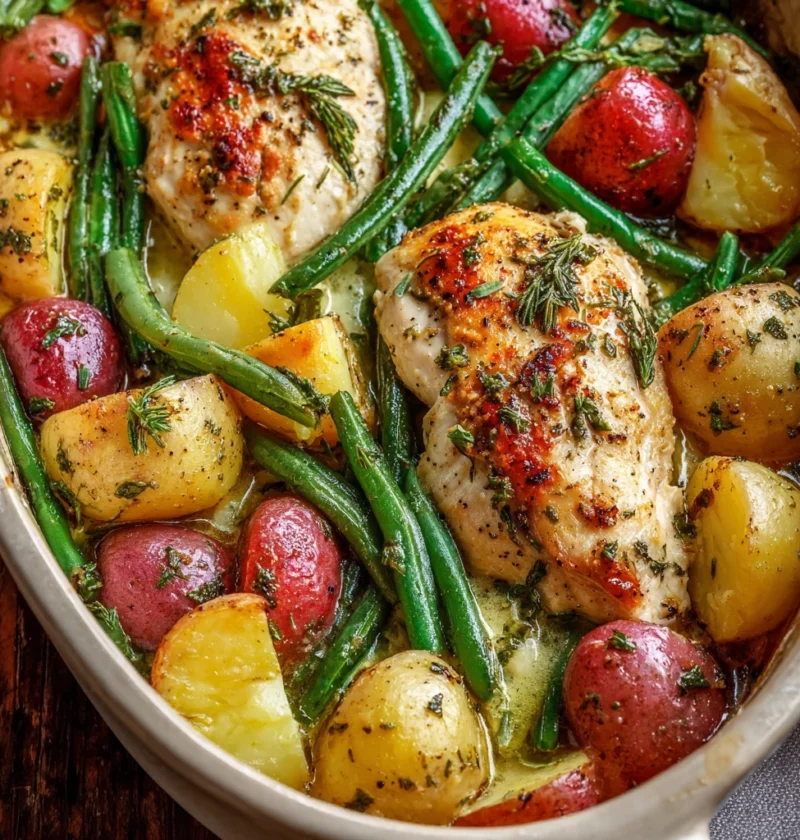 Chicken Potato Green Bean Bake