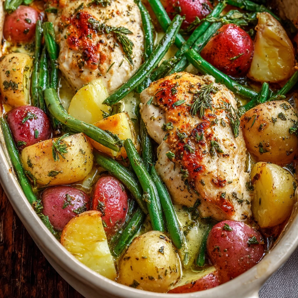 Chicken Potato Green Bean Bake