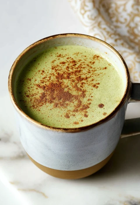 Cinnamon Matcha Latte