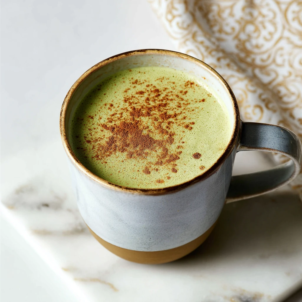 Cinnamon Matcha Latte