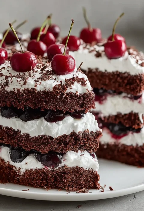 Classic German Black Forest Cake Schwarzwlder Kirschtorte