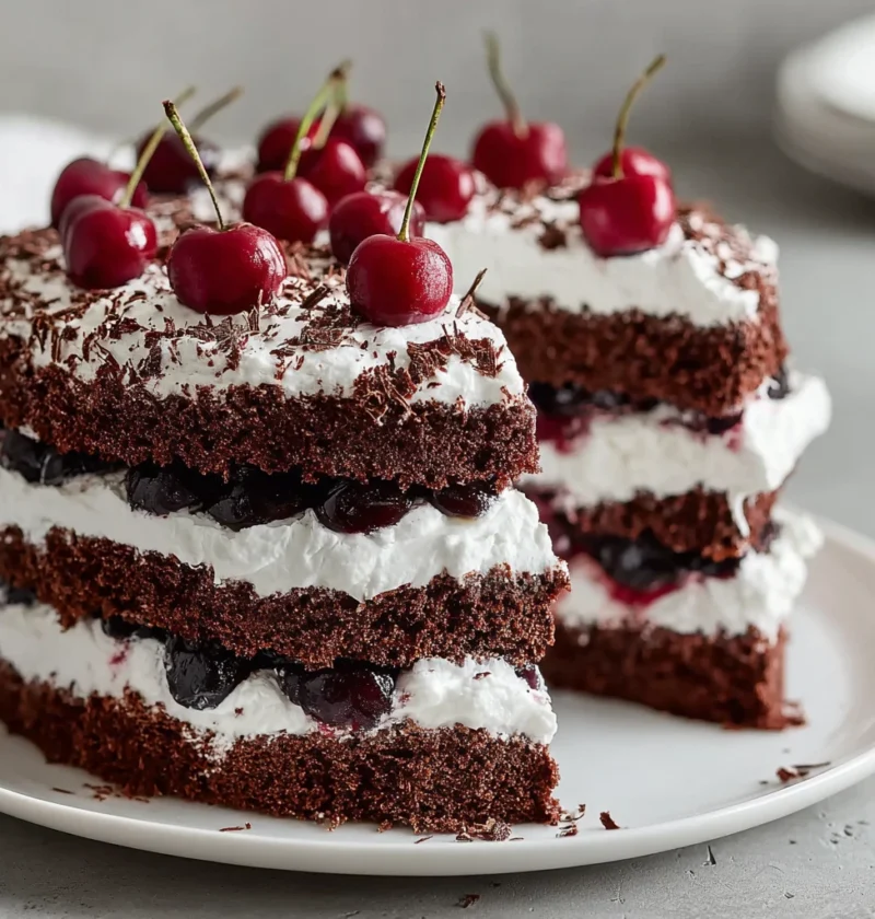 Classic German Black Forest Cake Schwarzwlder Kirschtorte