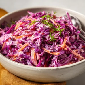 Creamy Red Cabbage Slaw