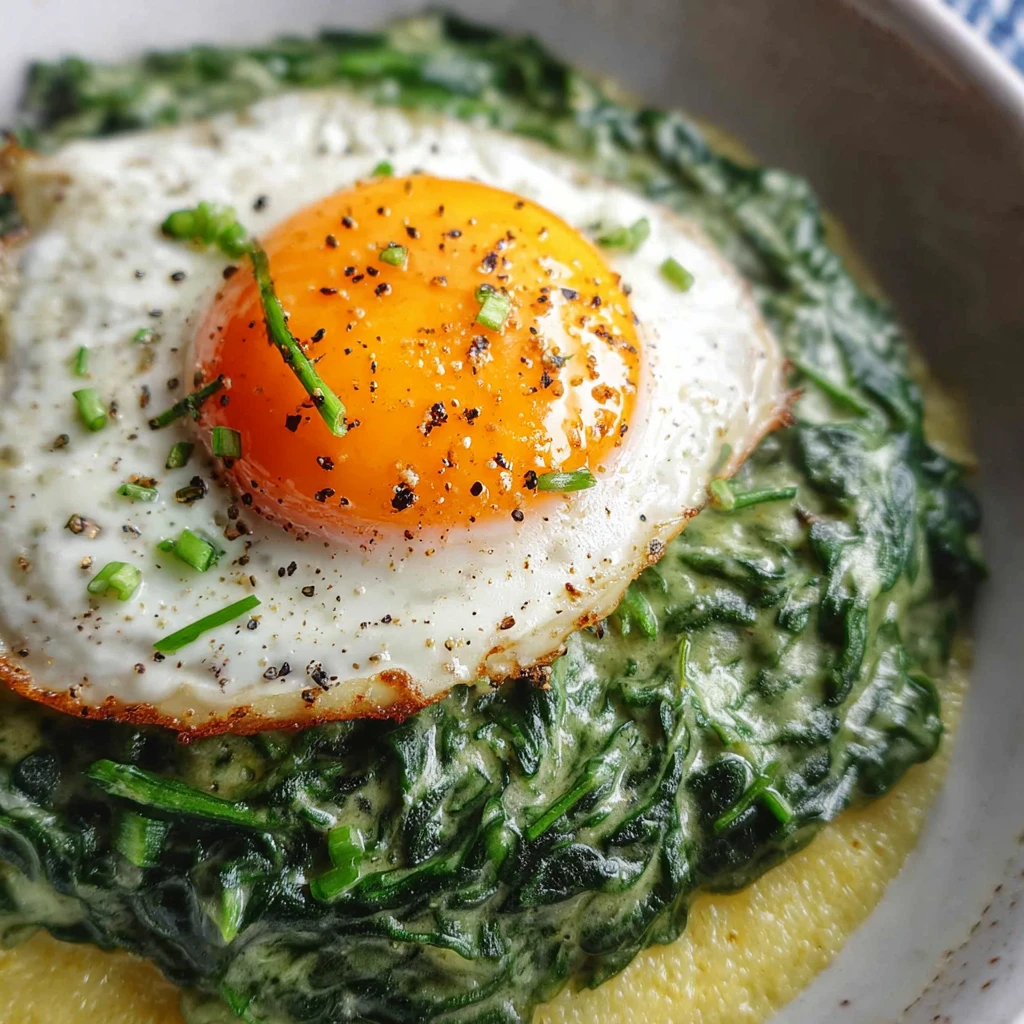 Creamy Wild Garlic Nettles Polenta