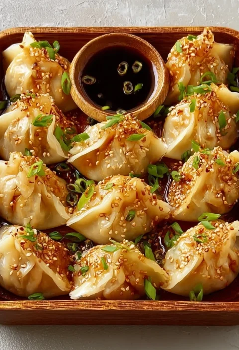 Crispy Chicken Potstickers Steps Golden Bites