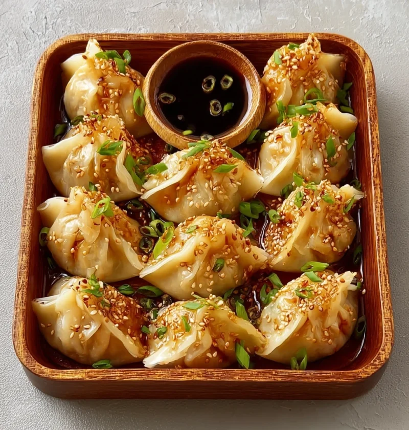 Crispy Chicken Potstickers Steps Golden Bites