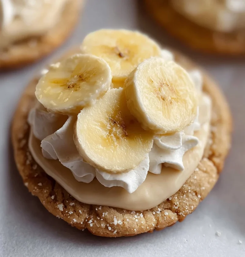 Crumbl Banana Cream Pie Cookies