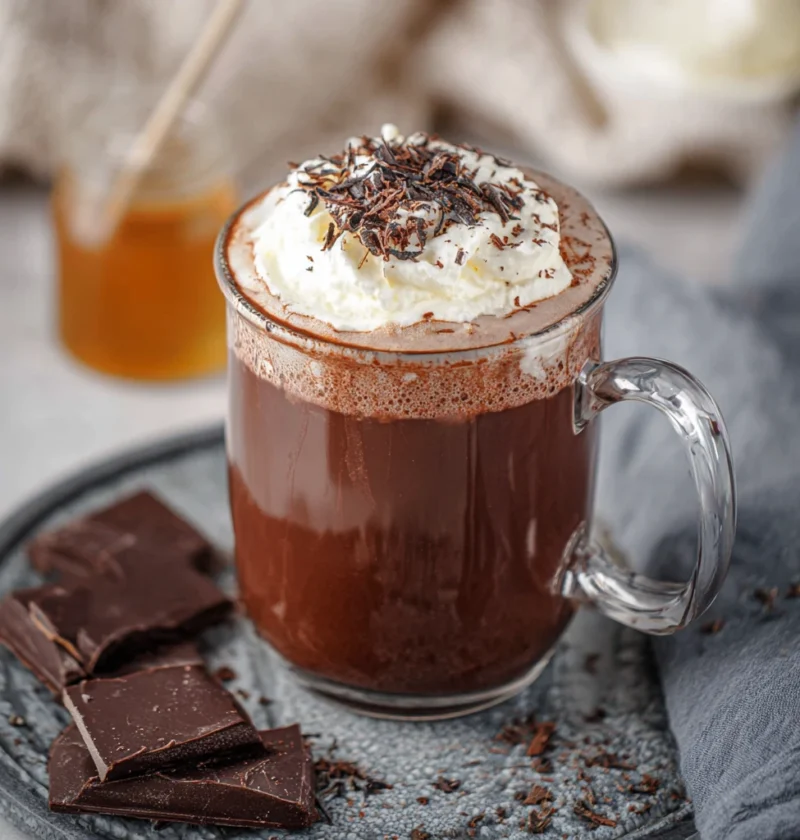 Earl Grey Hot Chocolate Honey Vanilla Whipped Cream