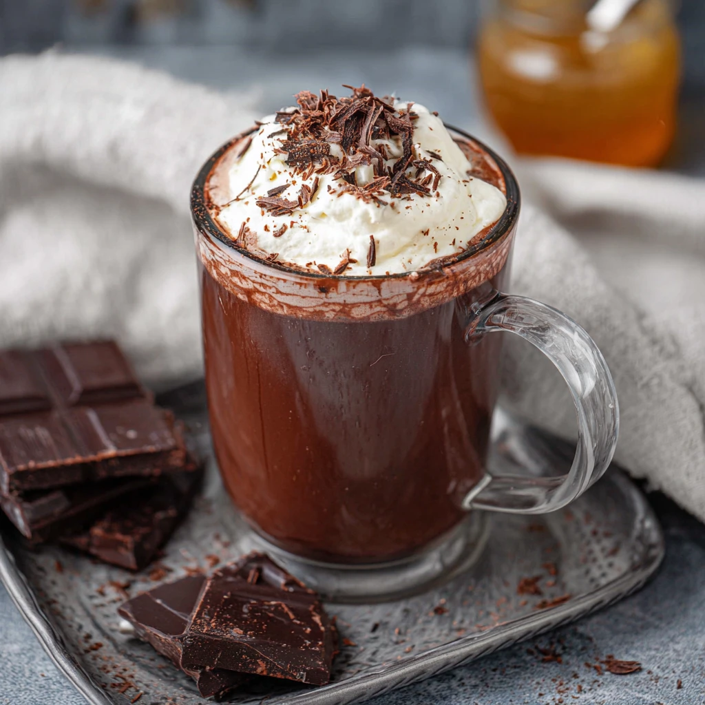 Earl Grey Hot Chocolate Honey Vanilla Whipped Cream