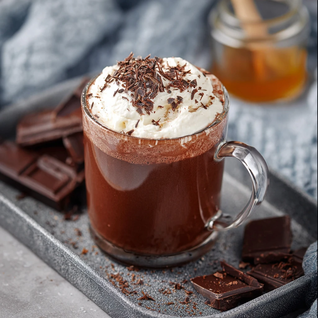 Earl Grey Hot Chocolate Honey Vanilla Whipped Cream
