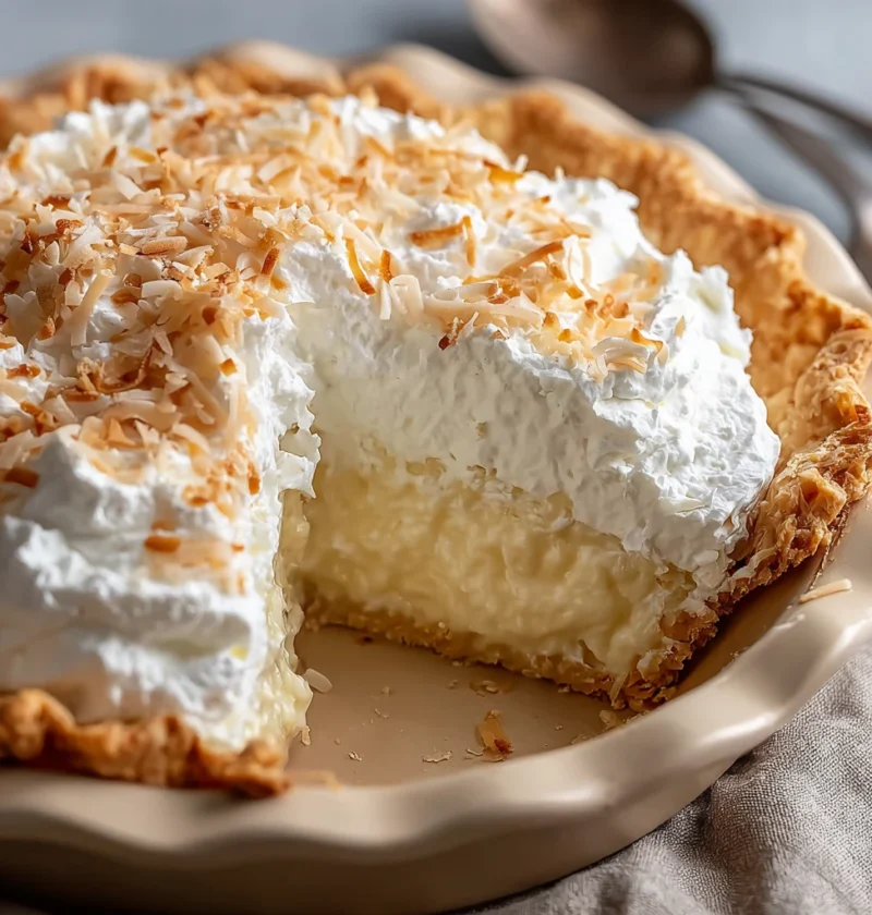 Coconut Cream Pie Nobake Homemade Classic