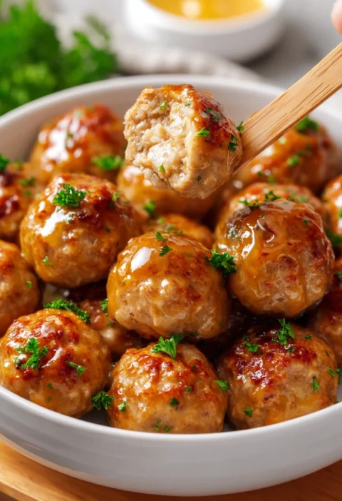 Homemade Chicken Meatballs Recipe