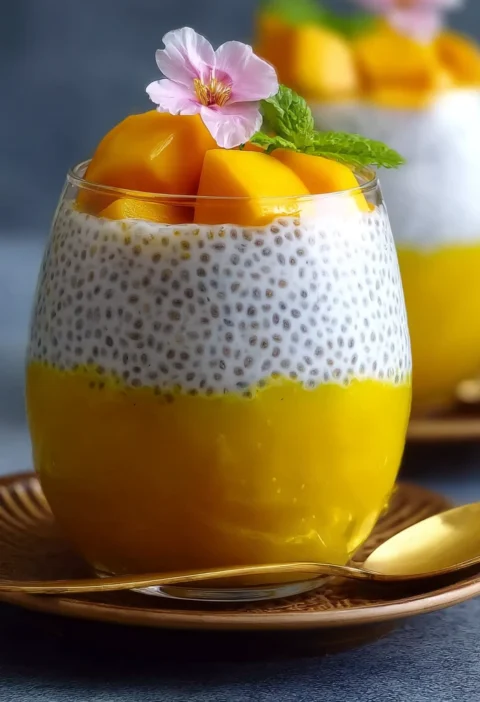 Mango Sago Dessert Pudding