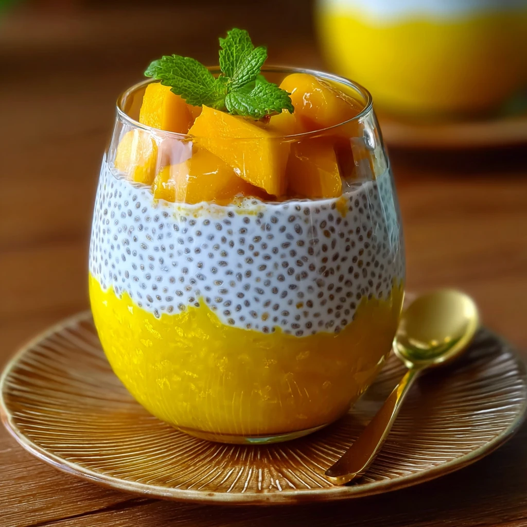 Mango Sago Dessert Pudding