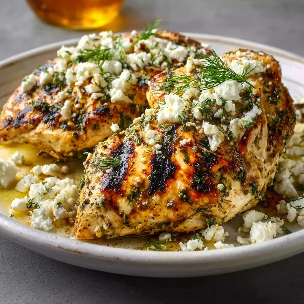 Greek Chicken Lemon Feta Bright Taste Mediterranean