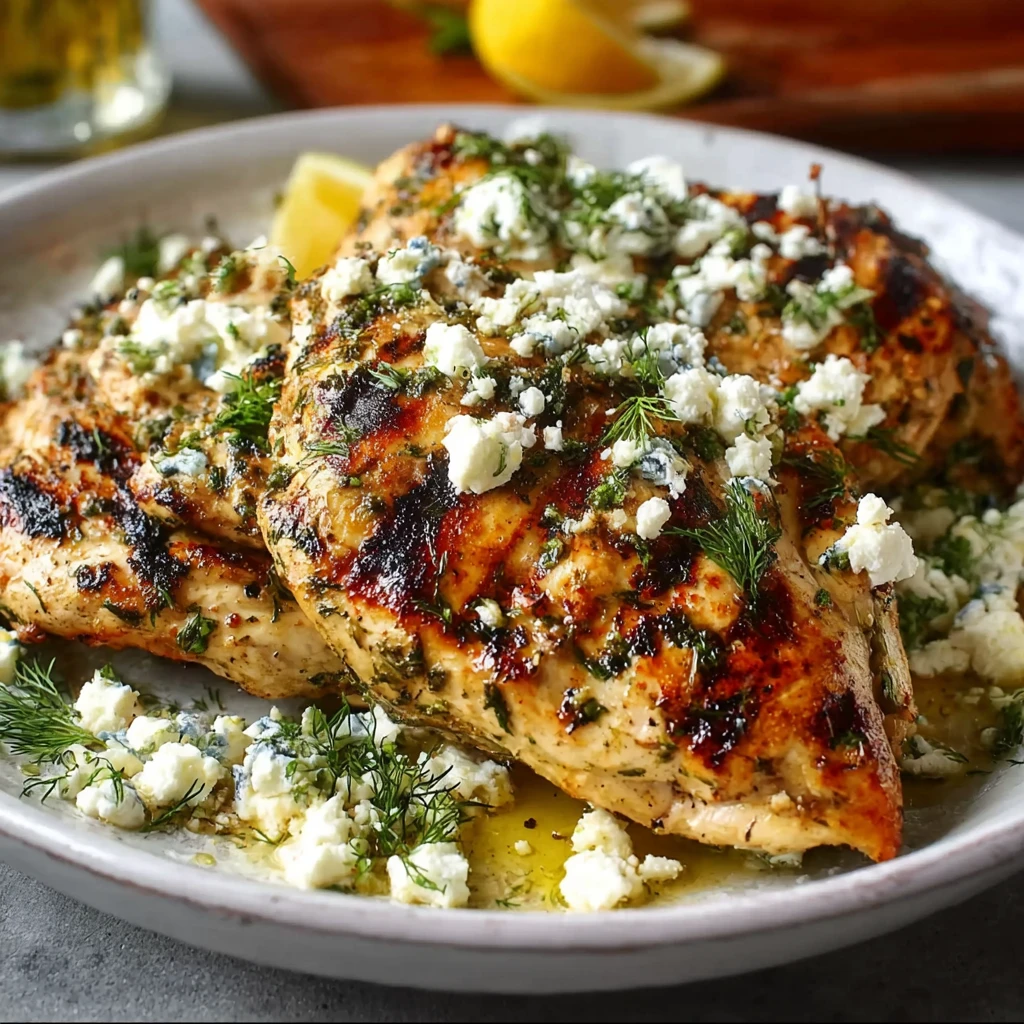 Greek Chicken Lemon Feta Bright Taste Mediterranean