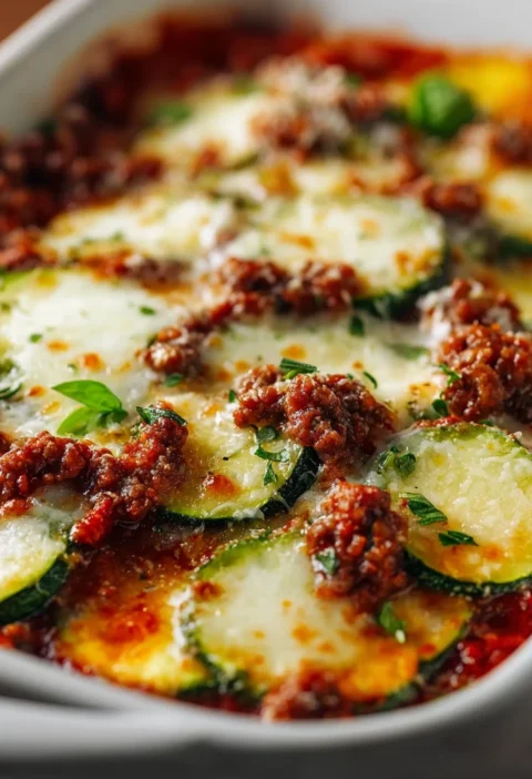 Ground Beef Zucchini Casserole