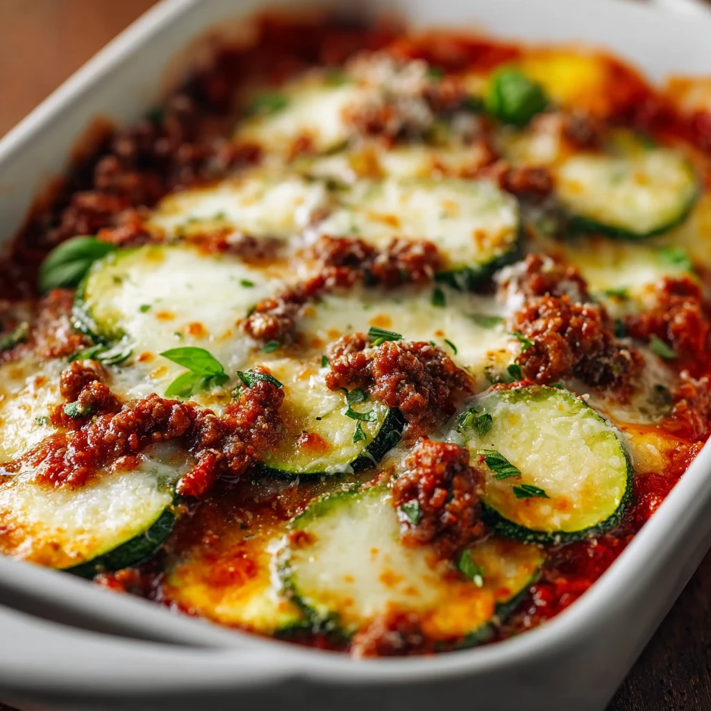Ground Beef and Zucchini Casserole