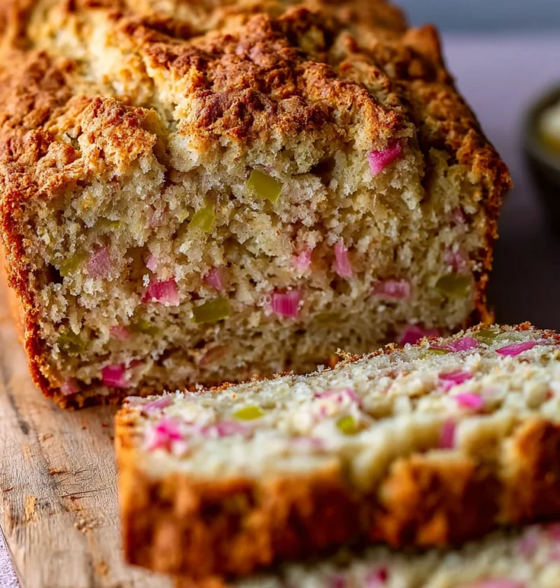 Irresistible Buttermilk Rhubarb Bread Moist Tangy Spring Loaf