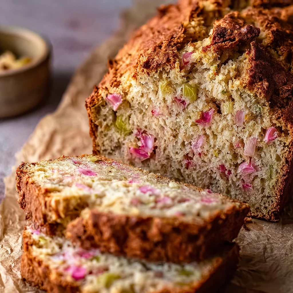 Irresistible Buttermilk Rhubarb Bread Moist Tangy Spring Loaf