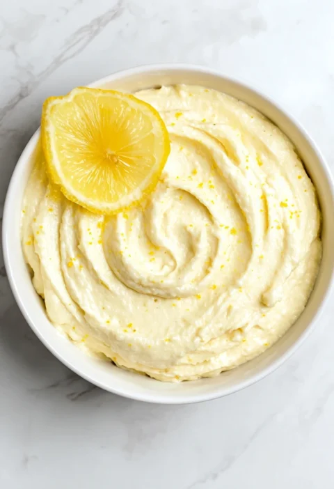 Lemon Cottage Cheese Pudding