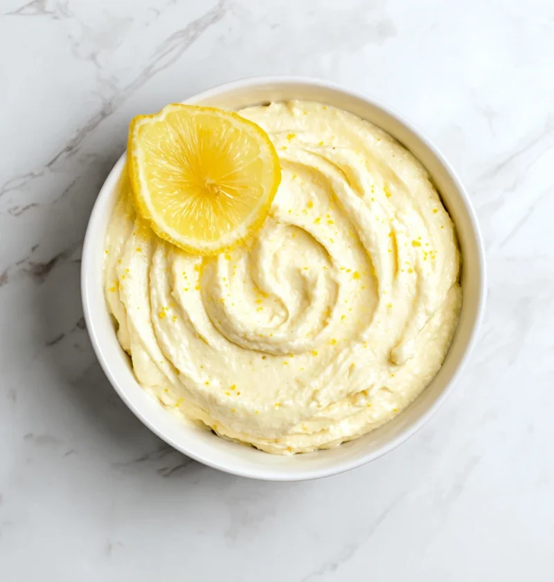Lemon Cottage Cheese Pudding