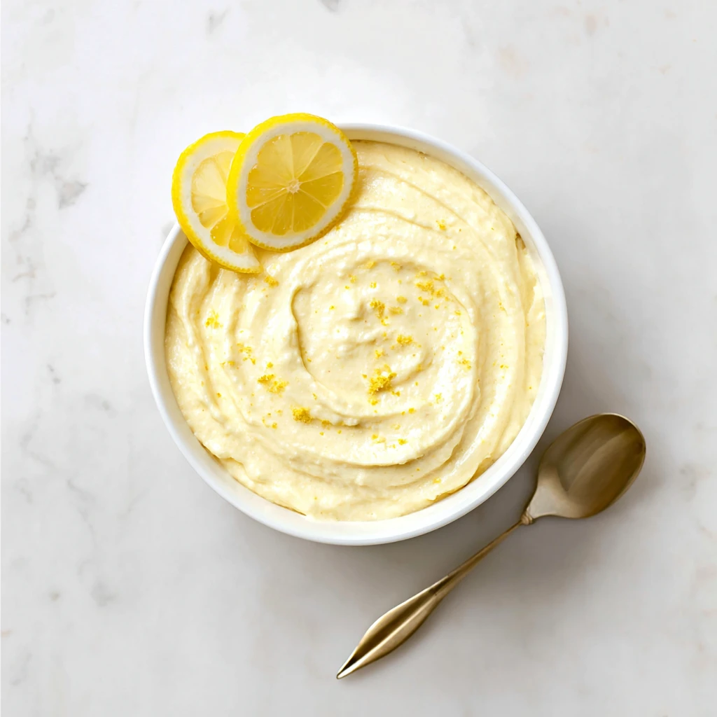 Lemon Cottage Cheese Pudding