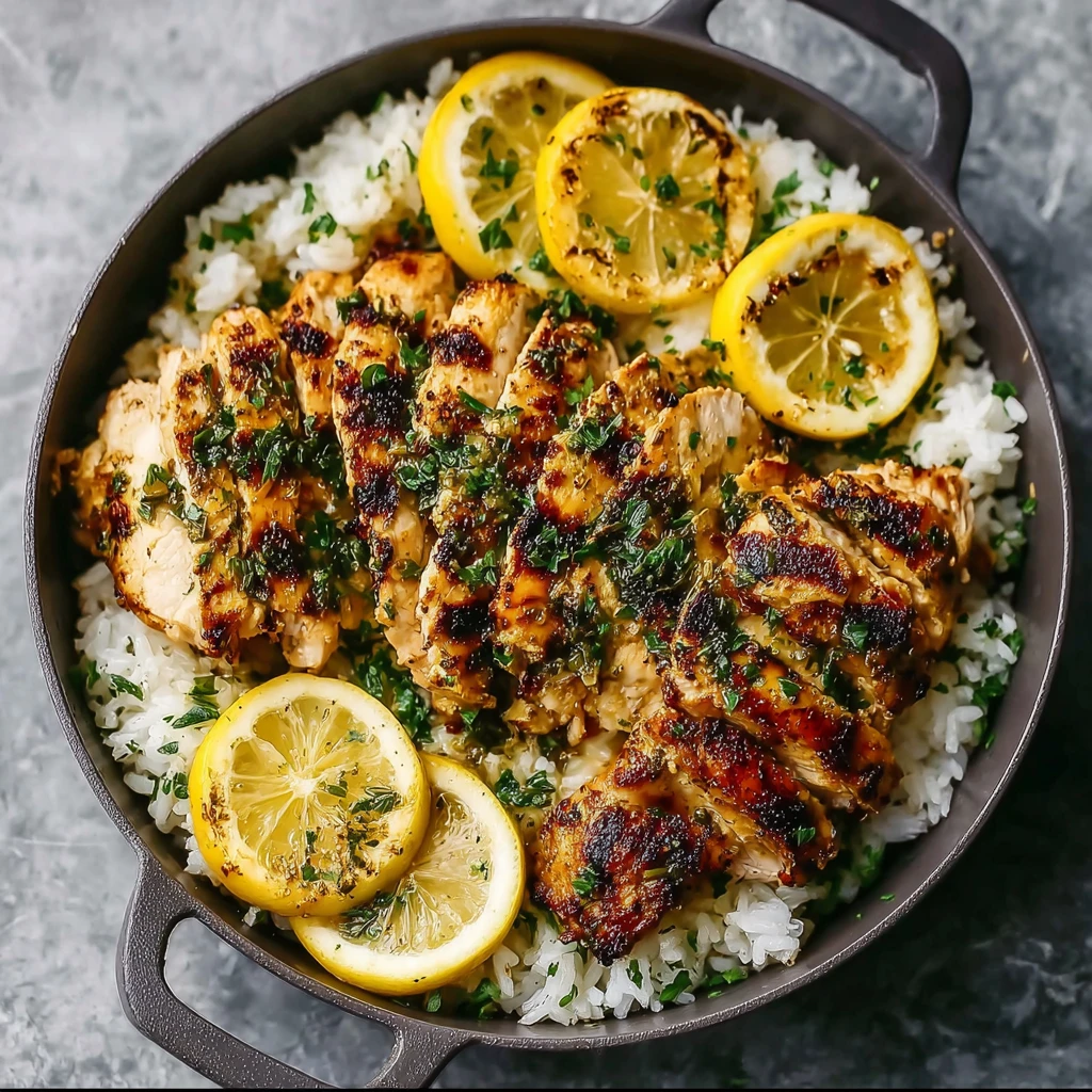 Lemon Garlic Chicken Meal Prep Bowls