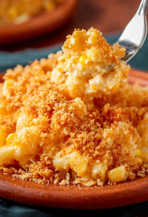 Mac Cheese Corn Casserole