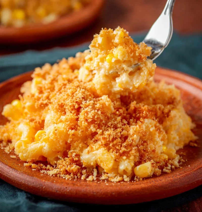 Mac Cheese Corn Casserole