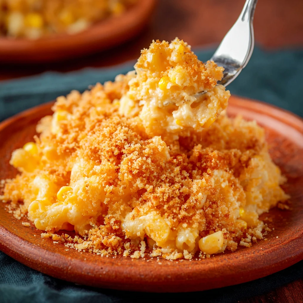 Mac and Cheese Corn Casserole