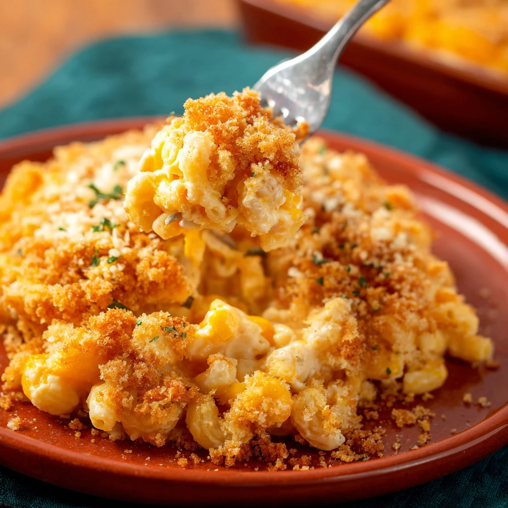 Mac Cheese Corn Casserole
