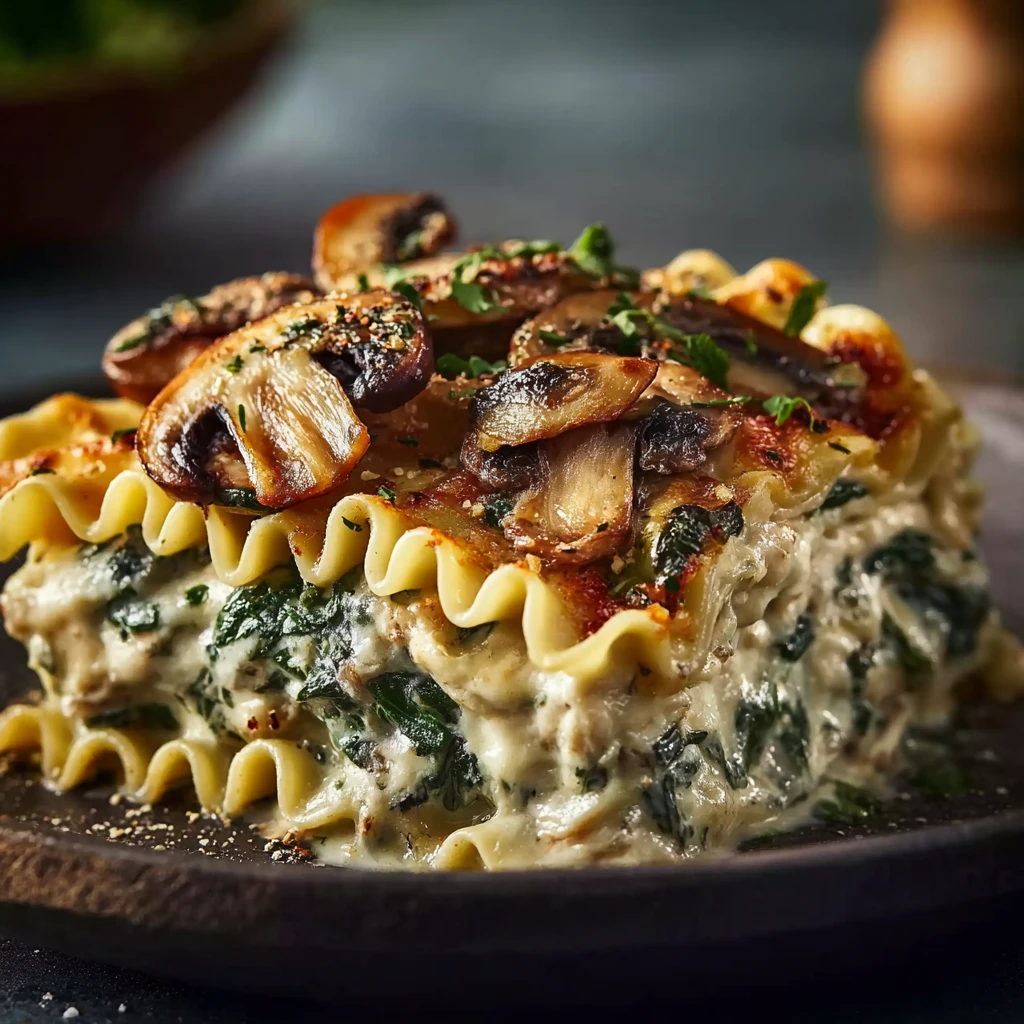Mushroom and Spinach Lasagna