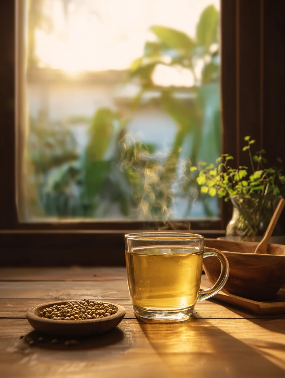 Natural coriander drink, healthy for Thyroid Gland Stimulation
