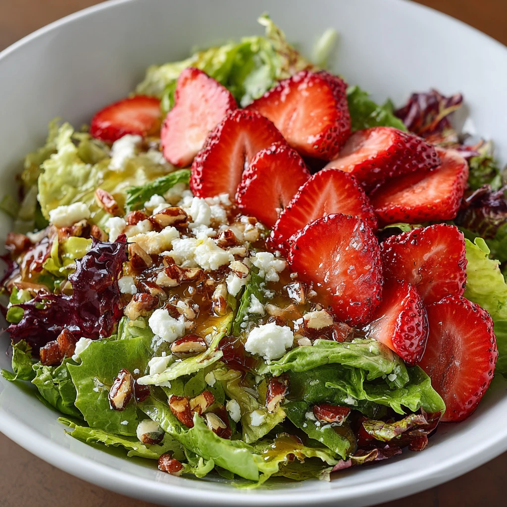 Strawberry Crunch Salad Champagne Vinaigrette