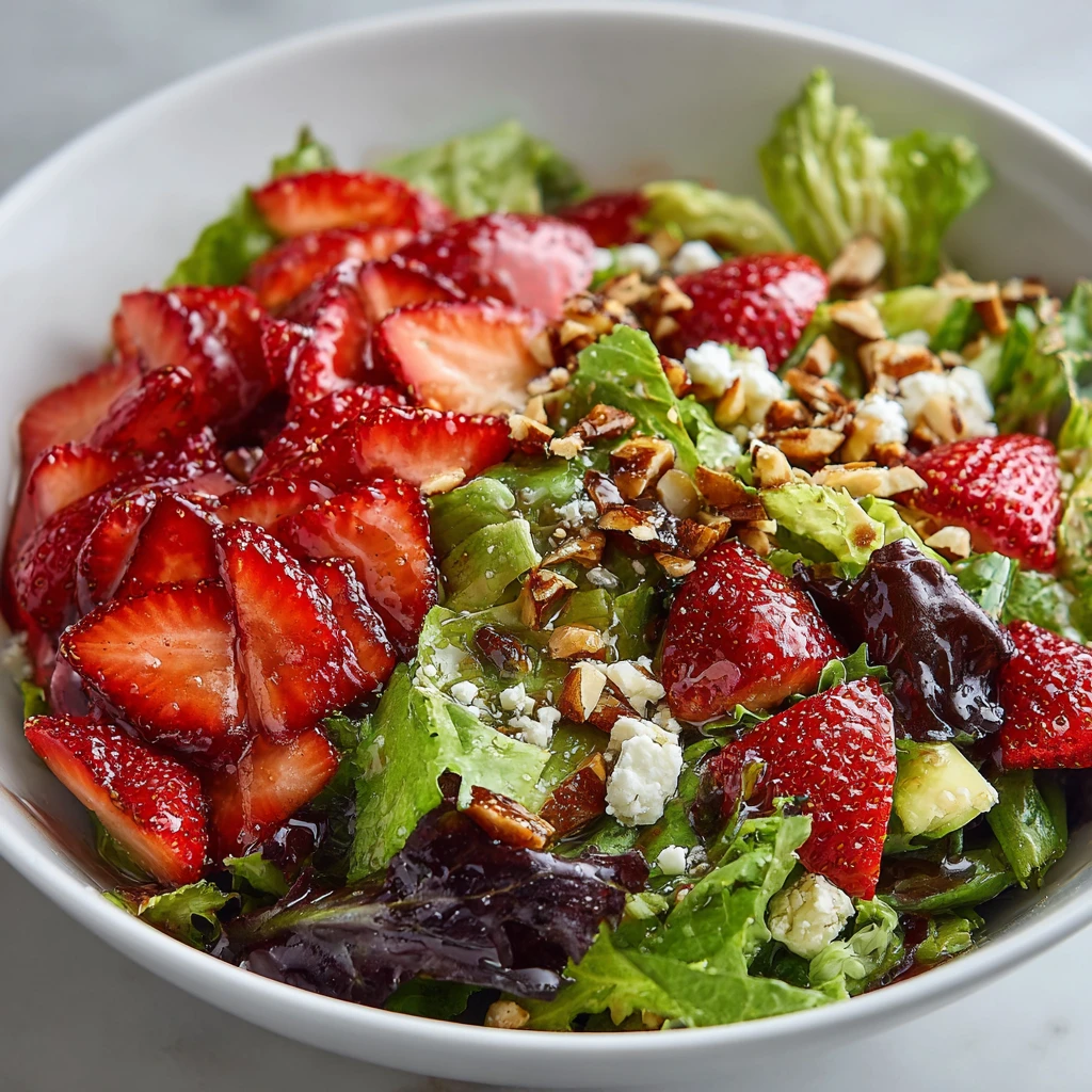 Strawberry Crunch Salad Champagne Vinaigrette