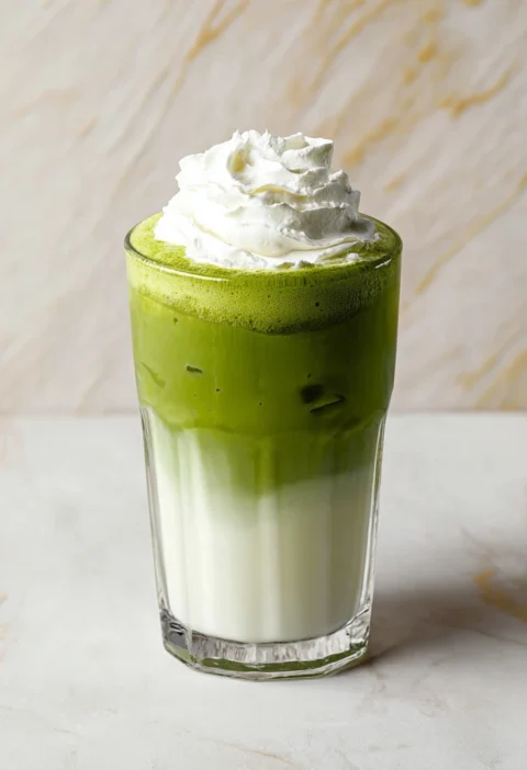 Vanilla Sweet Cream Iced Matcha Latte