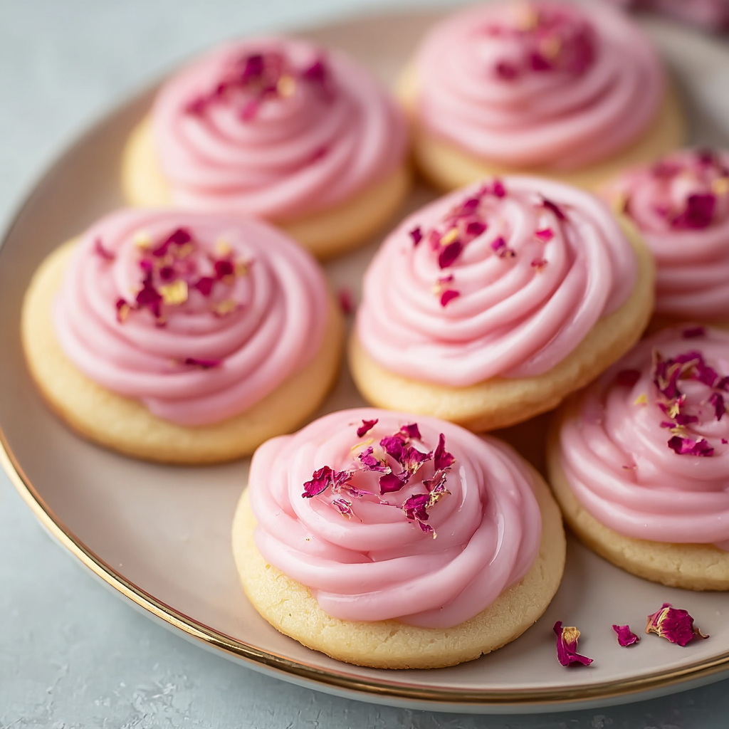 Raspberry Rose Cookies Irresistibly Sweet Floral Delights