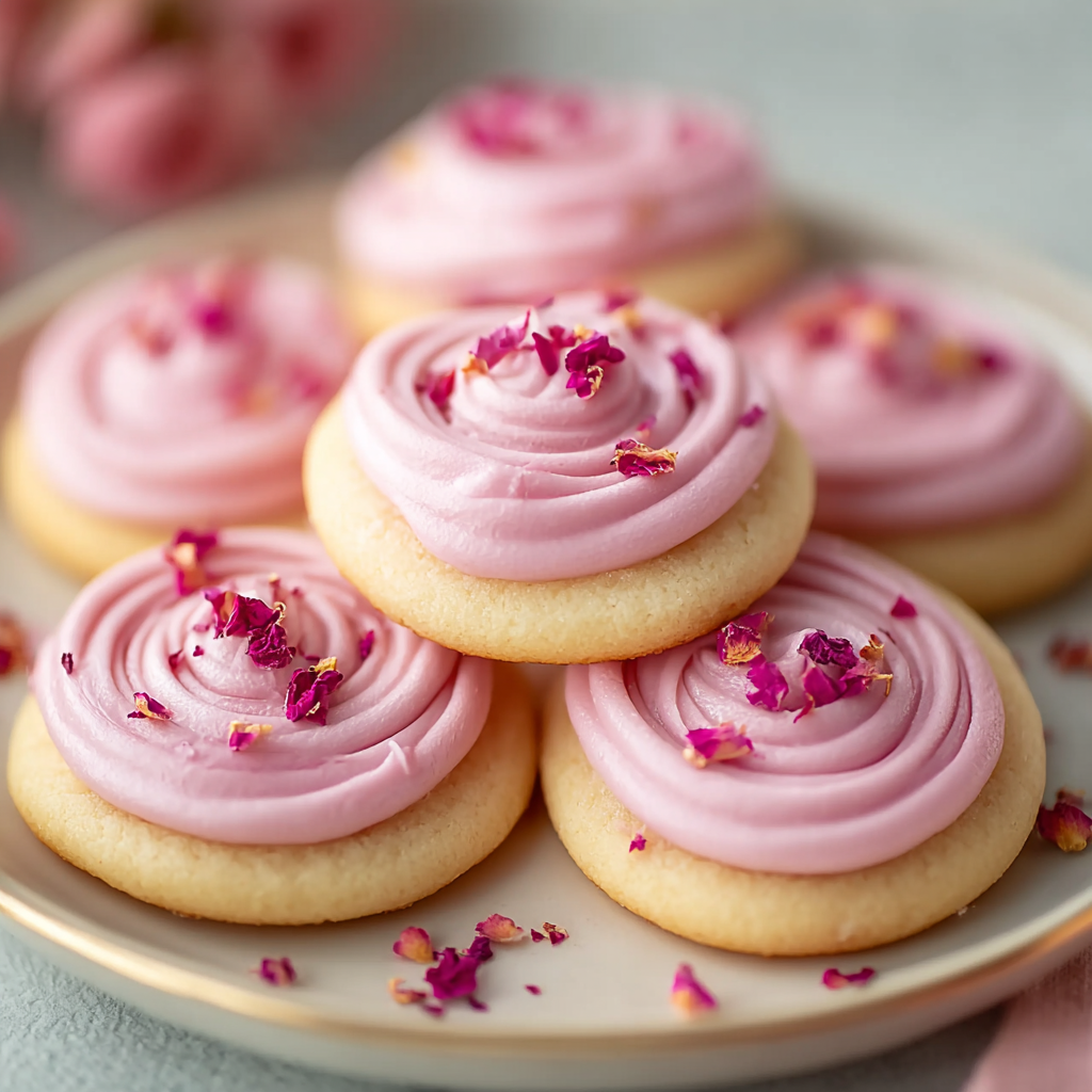 Raspberry Rose Cookies Irresistibly Sweet Floral Delights