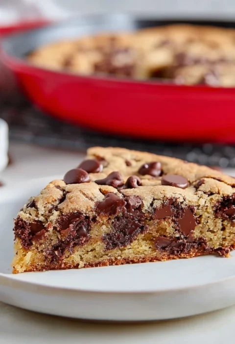 Chocolate Chip Sourdough Skillet Cookie Discard Recipe