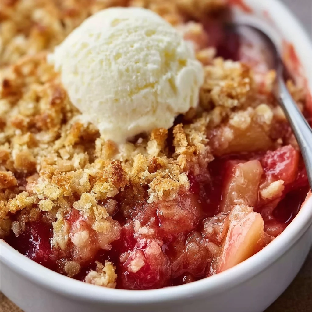 Classic Rhubarb Crisp Frozen