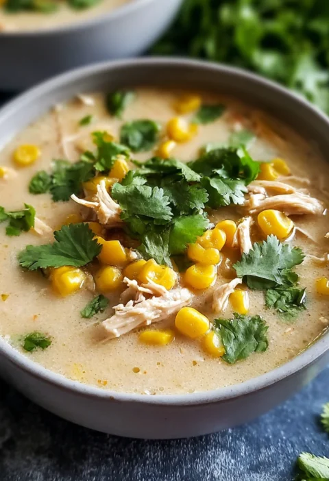 Cozy Creamy Healthy Crockpot White Chicken Chili