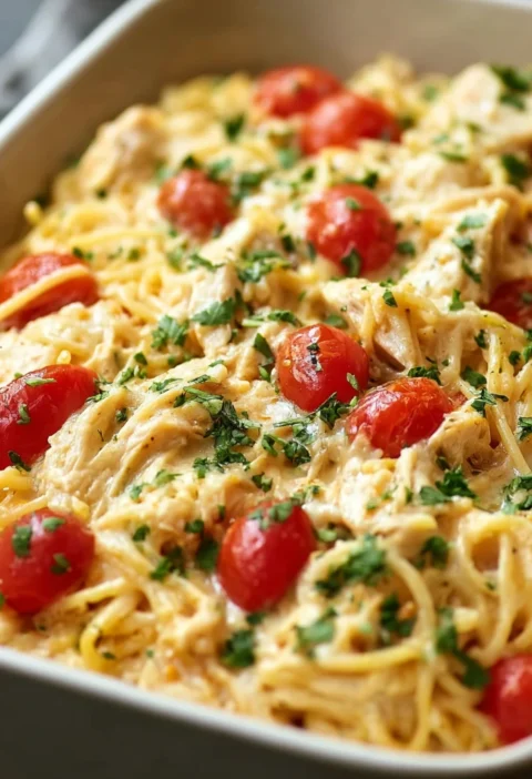 Creamy Chicken Spaghetti Casserole Comfort Food Reimagined